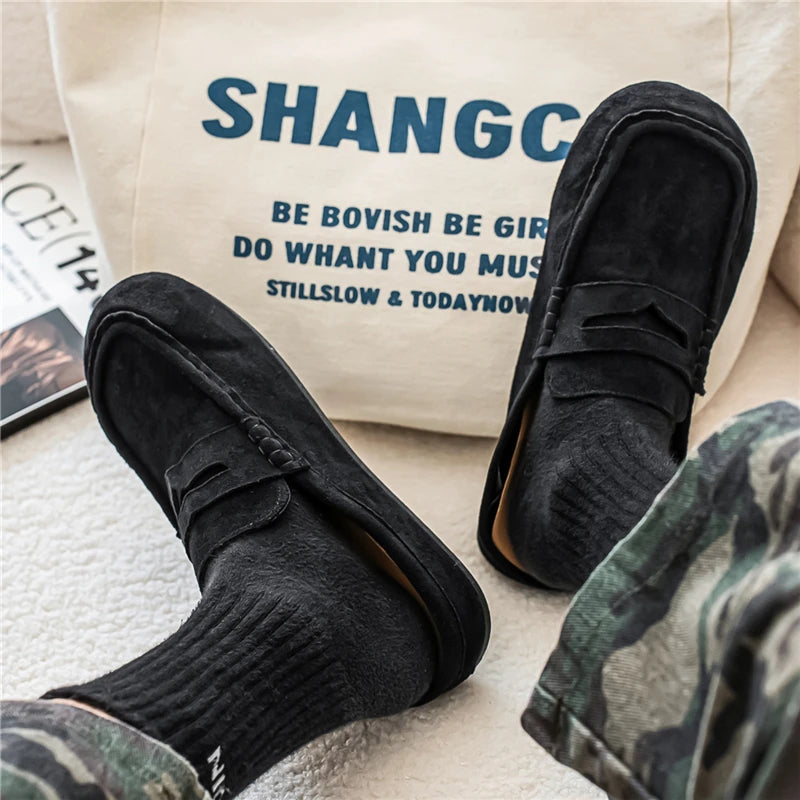Comfortable Men's Casual Leather Loafers | Perfect for Driving