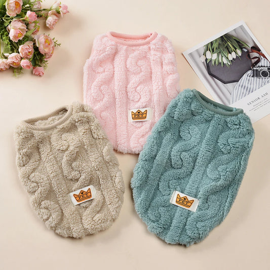 Chaleco Suéter de Lana Cálido para Mascotas Pequeñas | Ropa Acogedora