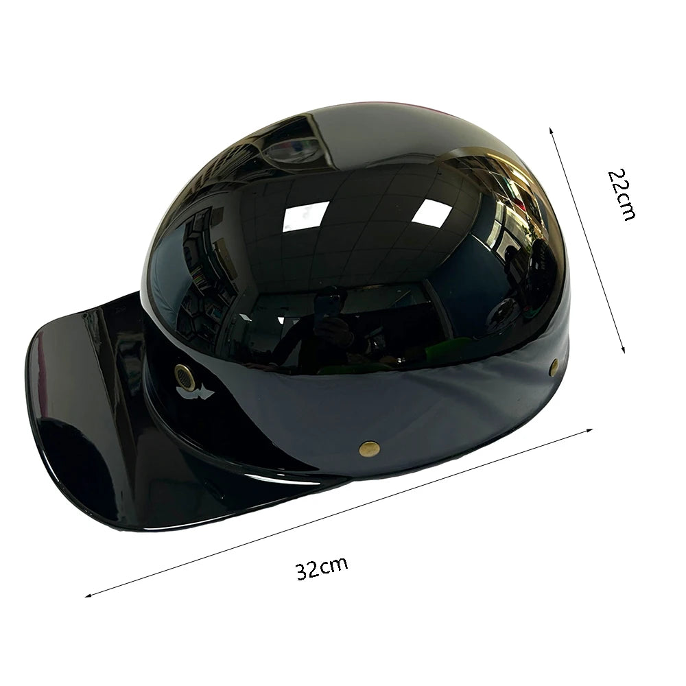 Lightweight Half Helmet | Windproof Baseball Cap Style for Riders