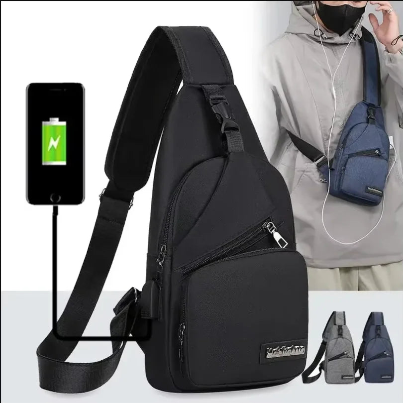 Men's One Shoulder Crossbody Bag | Large Capacity Outdoor Sports