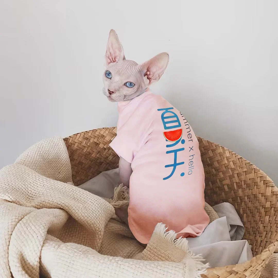 Breathable Cotton Cat Vest for Summer | Lightweight Pet Apparel