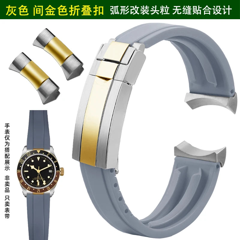 Soft Rubber Watch Strap | Quick Release Diver Band for All Watches