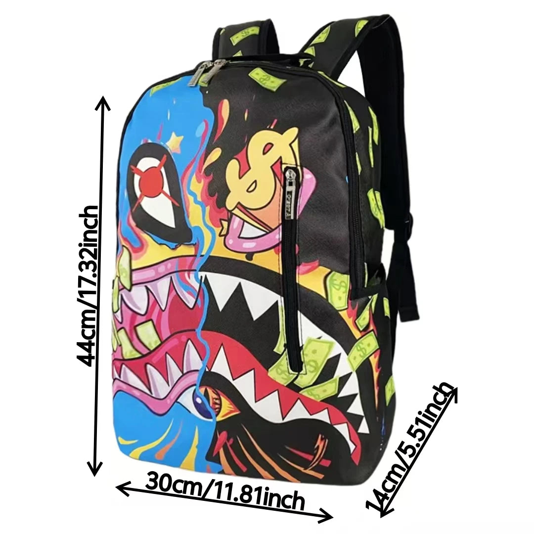 Versatile Street-Style Backpack | Large Capacity Travel Bag