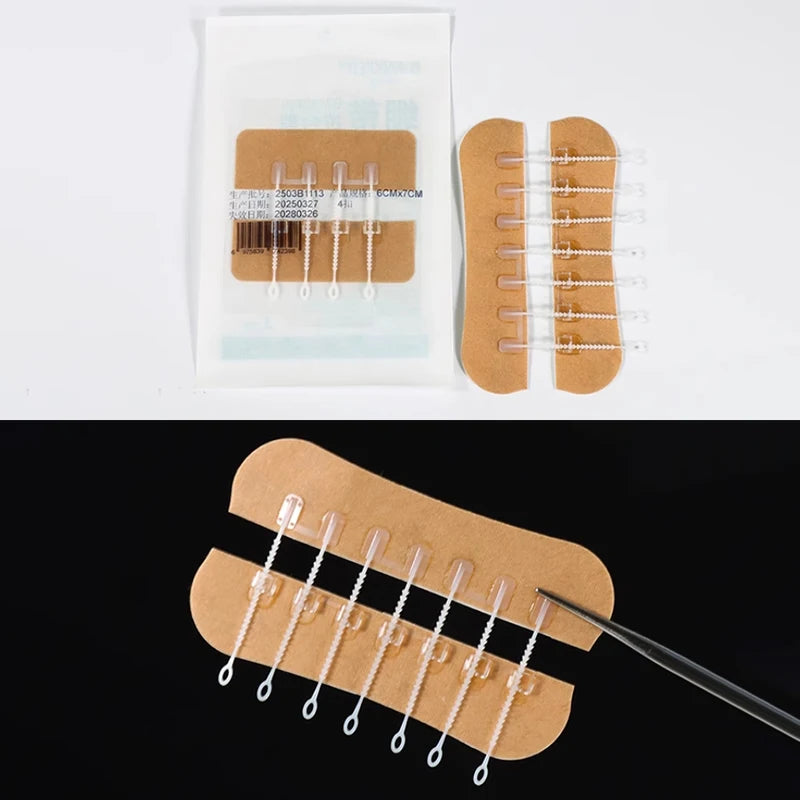 Portable Zipper Tie Wound Closure Patch | Quick Hemostatic Band-Aid