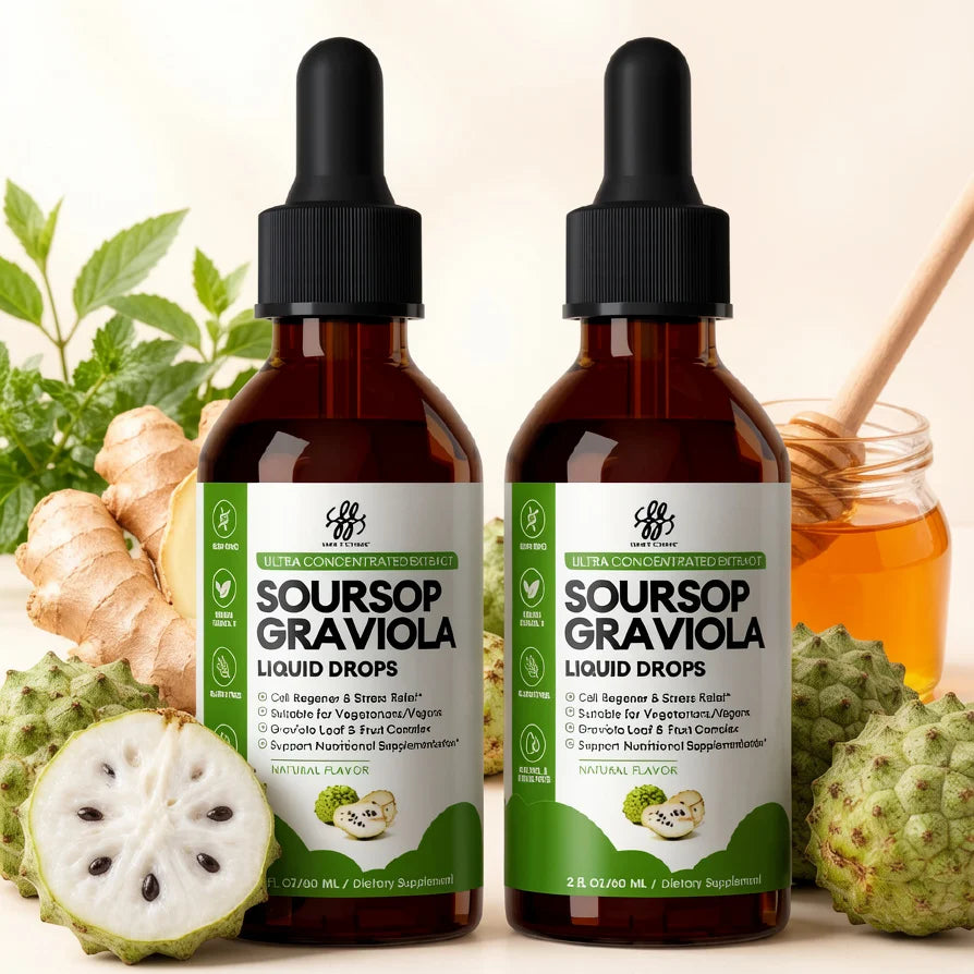 Soursop Graviola Liquid Drops for Immune & Gut Health Support