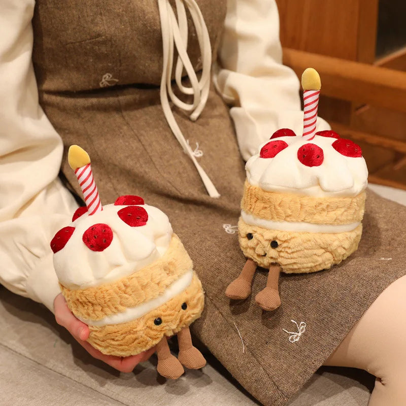 16cm Strawberry Cake Plush Doll | Sweet Pillow Party Prop