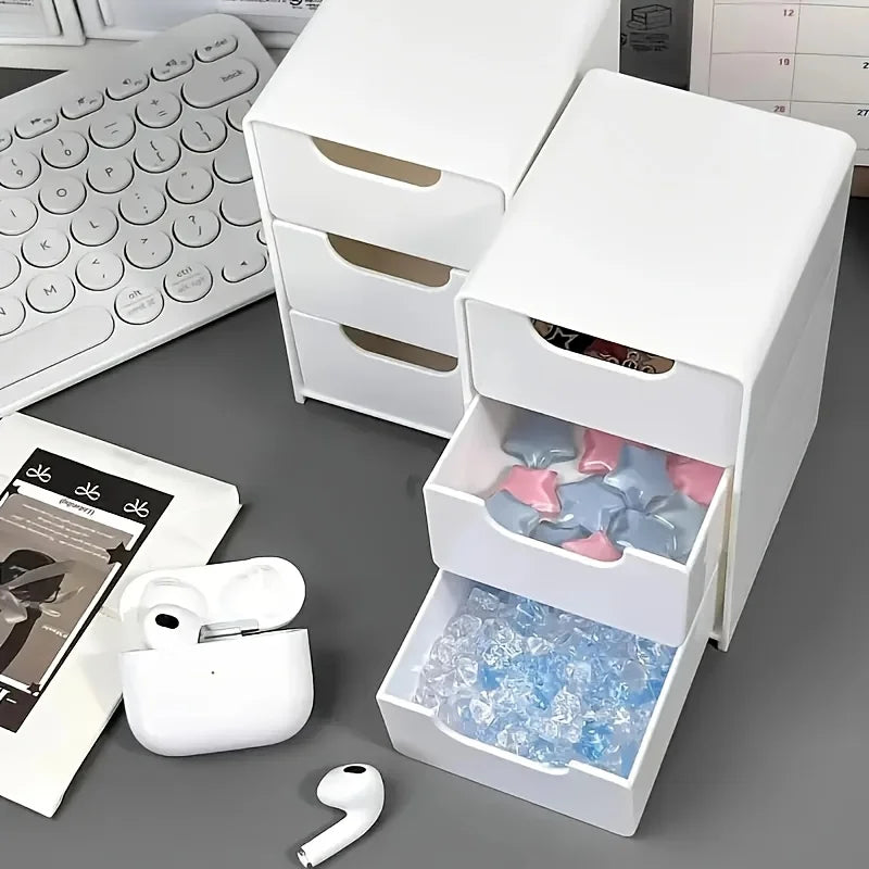 Elegante organizador de escritorio de 3 niveles para elementos esenciales de oficina y hogar