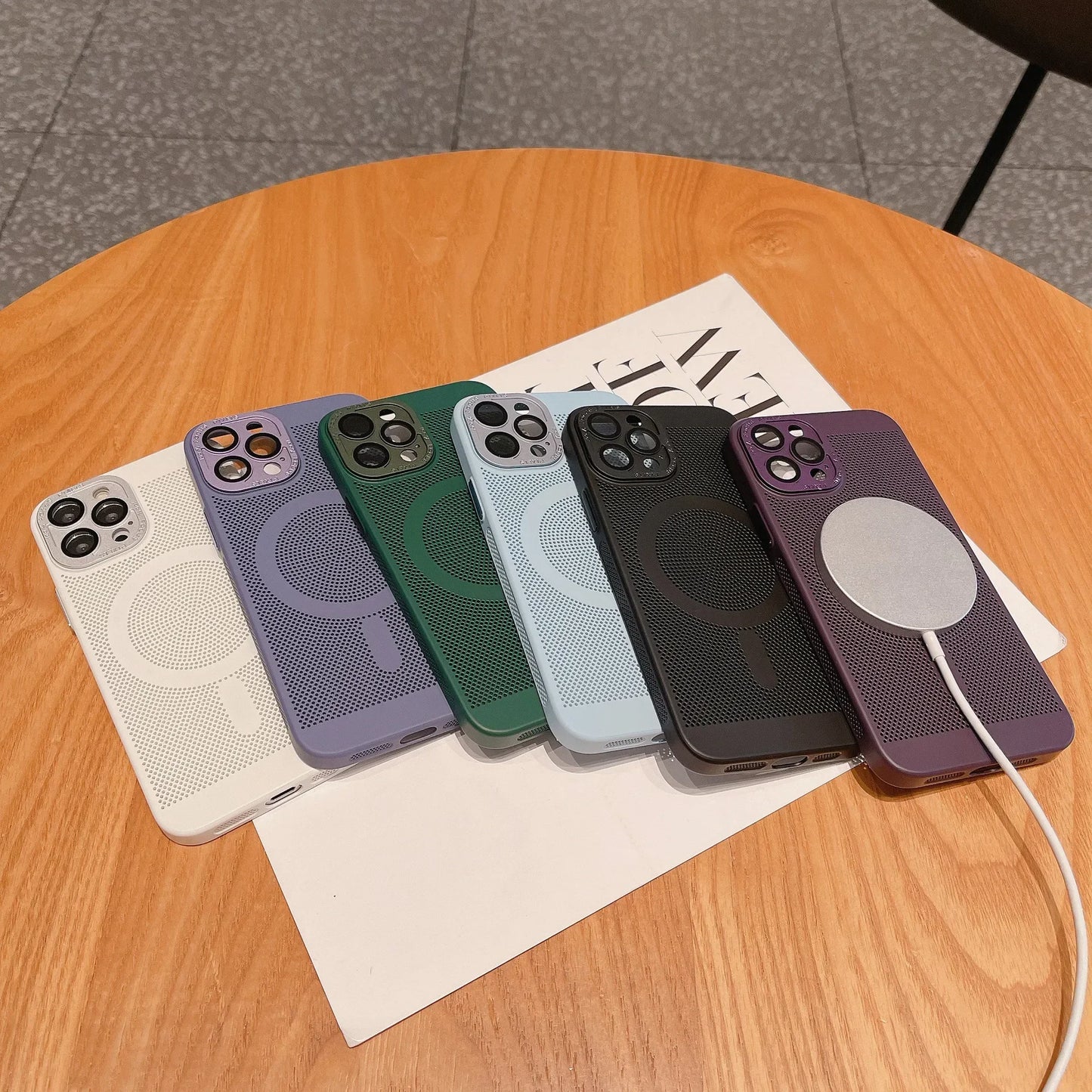 Funda de lujo mate para teléfono con disipación de calor | Protectora y elegante