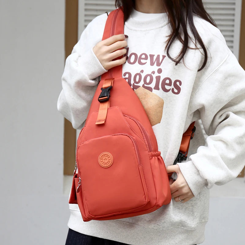 Women's Large Capacity Nylon Crossbody Bag | Versatile Sling & Backpack
