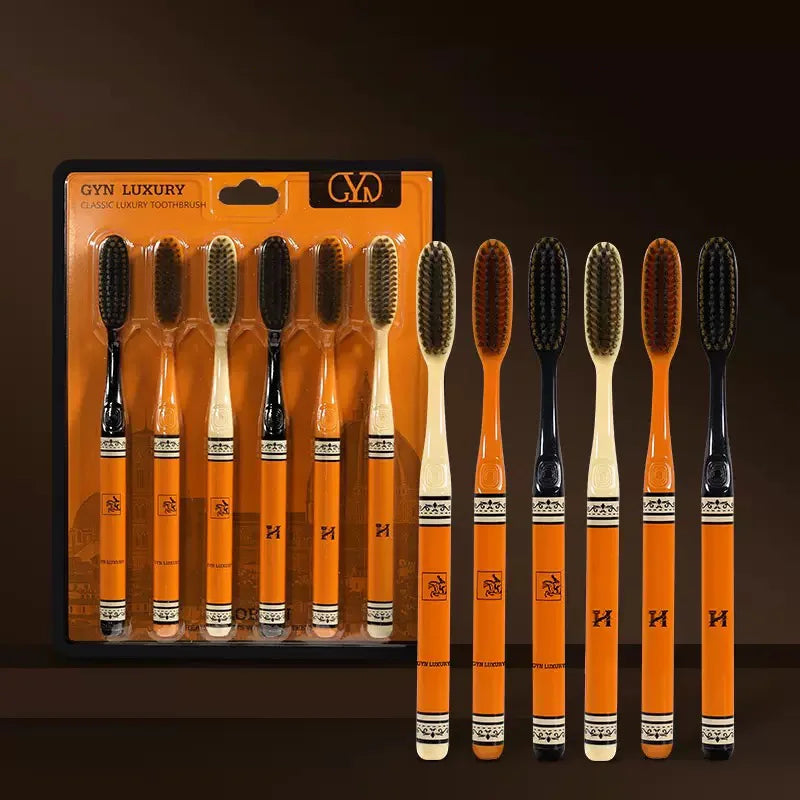 High-Grade Orange Soft Hair Toothbrush | Deep Cleaning Oral Care