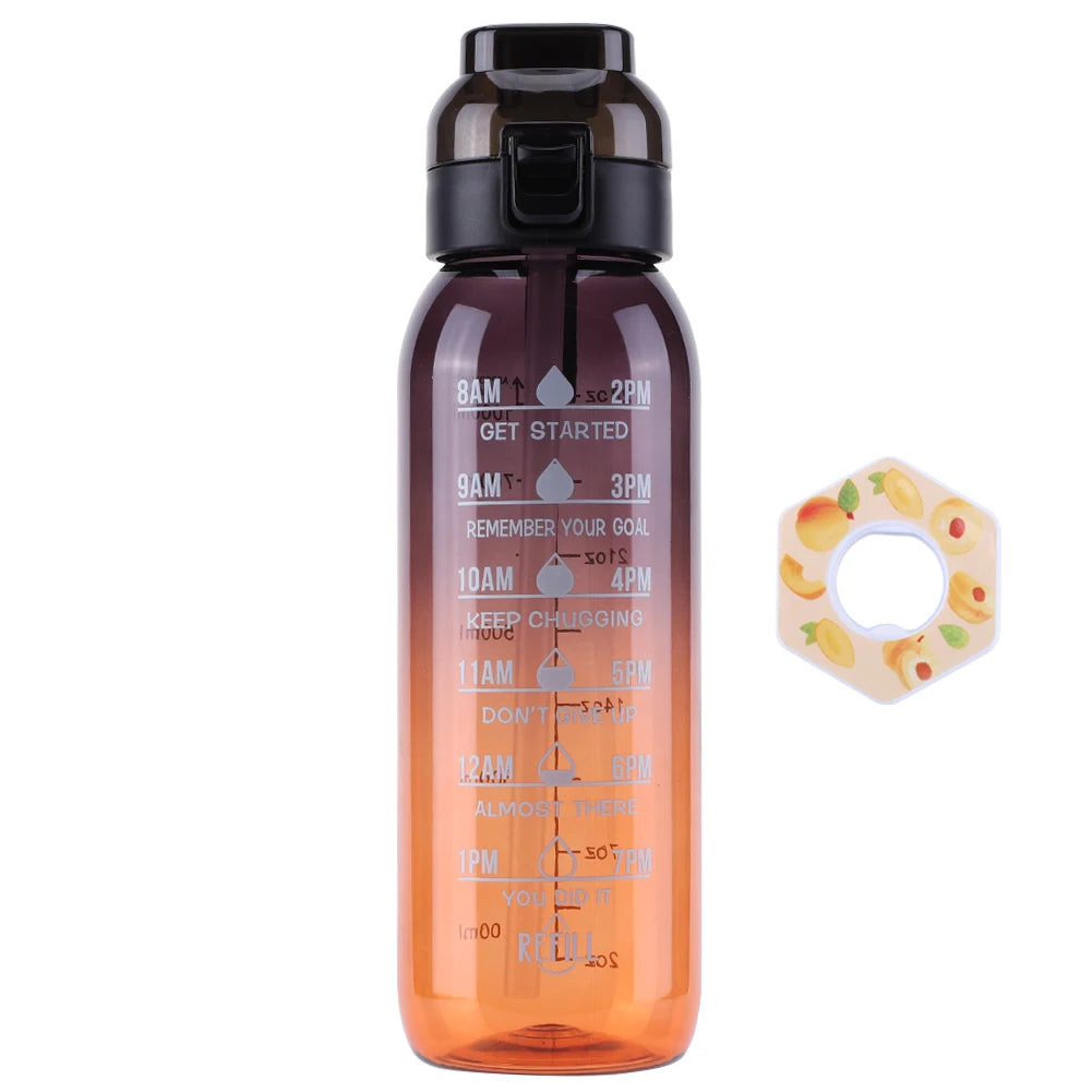 1000ml Air Flavored Water Bottle Scent Up Water Cup Sports Water Bottle For Outdoor Fitness Fashion Water Cup With Flavor Pods