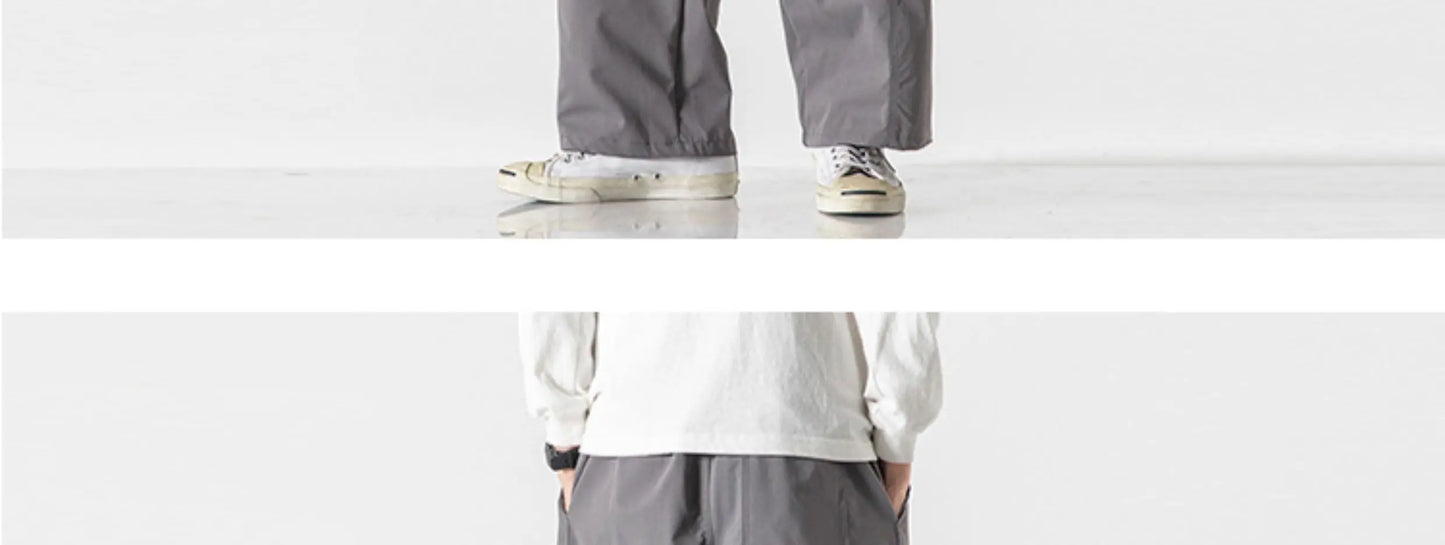 Men's Casual Wide Leg Pants | Lightweight Thin Joggers
