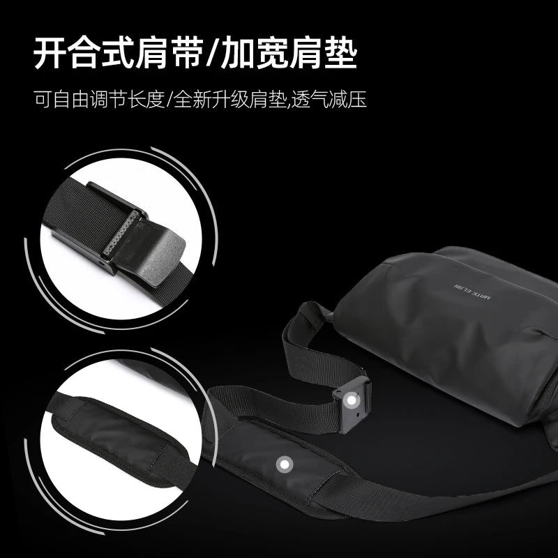 Waterproof Minimalist Men's Crossbody Messenger Bag for Travel