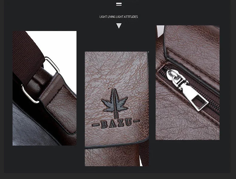 Luxury Vintage Leather Messenger Bags for Men | Stylish Shoulder Bag