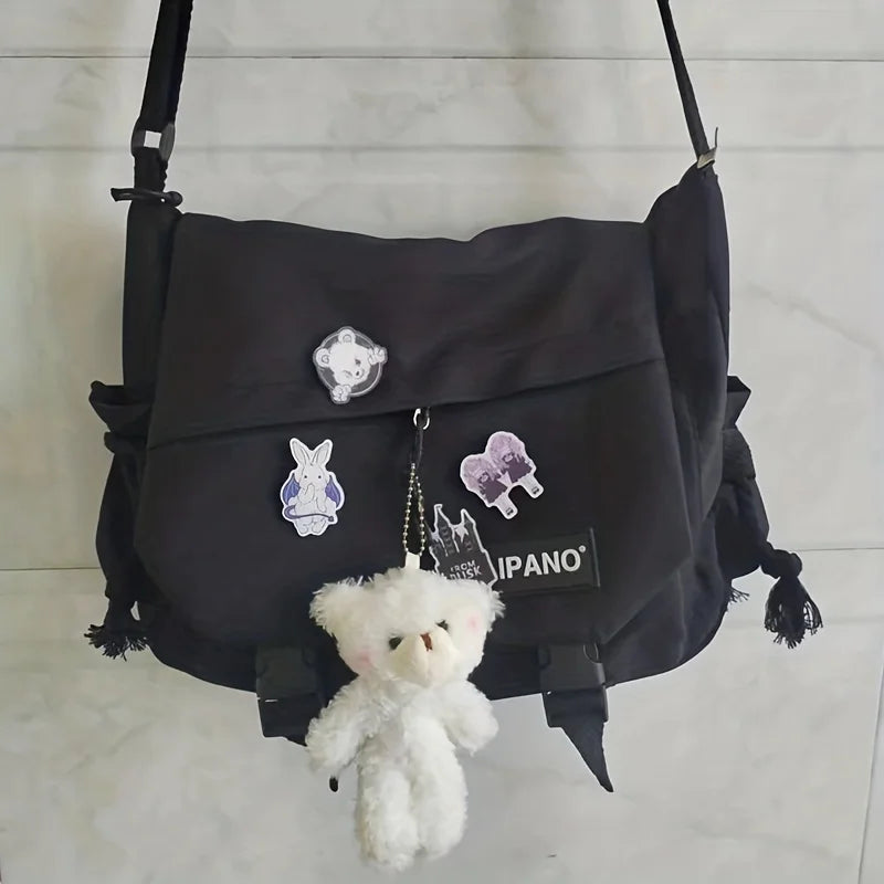 Large Capacity Nylon Shoulder Bag | Versatile Messenger Carry