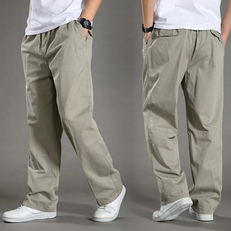 Men's Cotton Cargo Pants | Casual Sports Sweatpants for Every Day