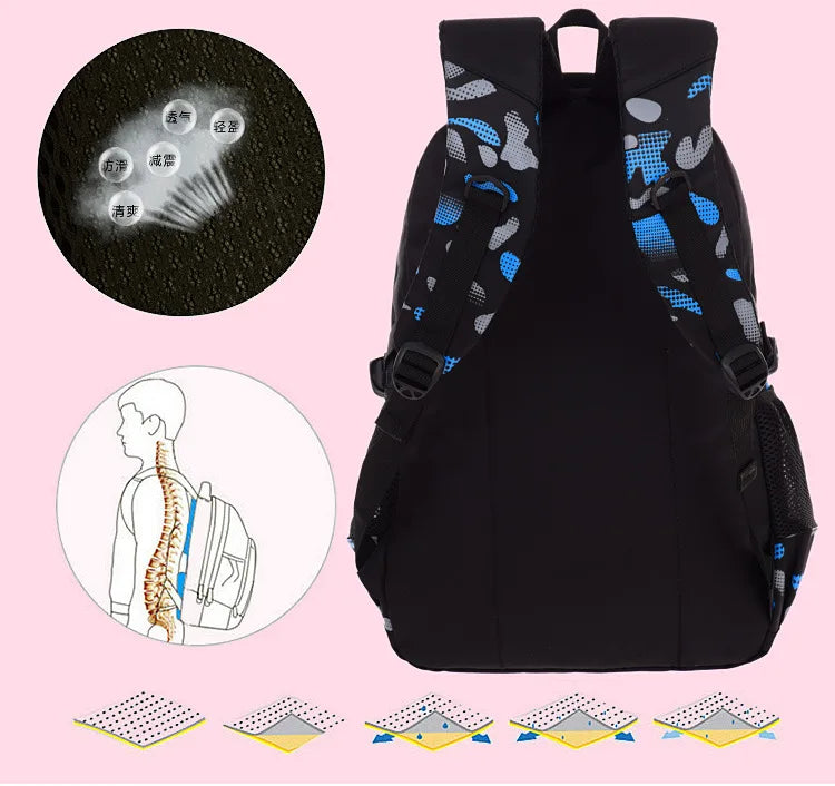 Waterproof Lightweight School Backpack for Kids | Large Capacity