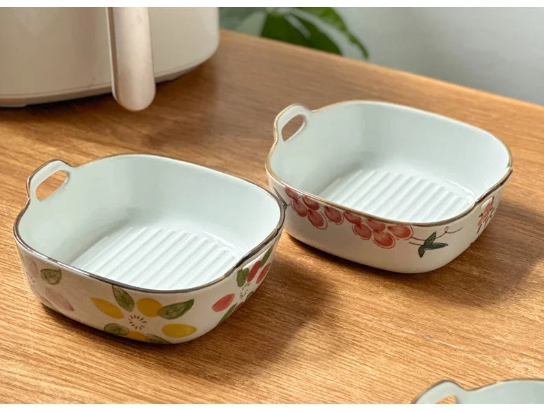 Elegant Hand-Painted Ceramic Bowl | Stylish Home Dining Decor