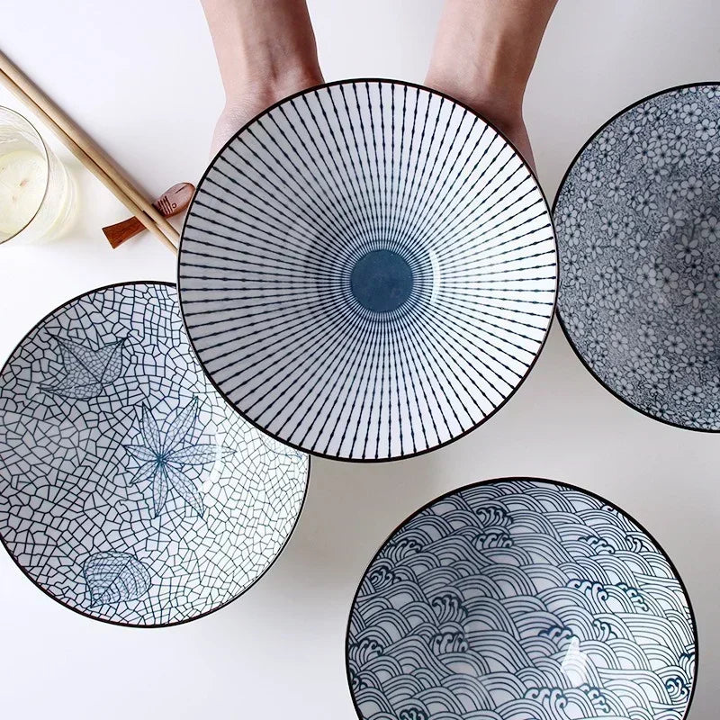 Japanese-style Ceramic Douli Bowl | Elegant Soup & Ramen Dish