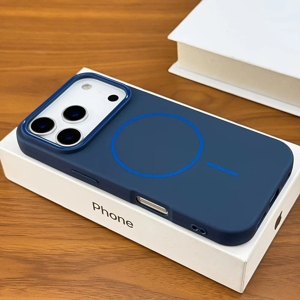 Funda Magnética Mate de Lujo para Teléfono | Elegante Protección para iPhone