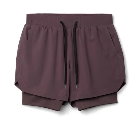 Men's 2-in-1 Running Shorts | Breathable Double Layer Fitness Gear