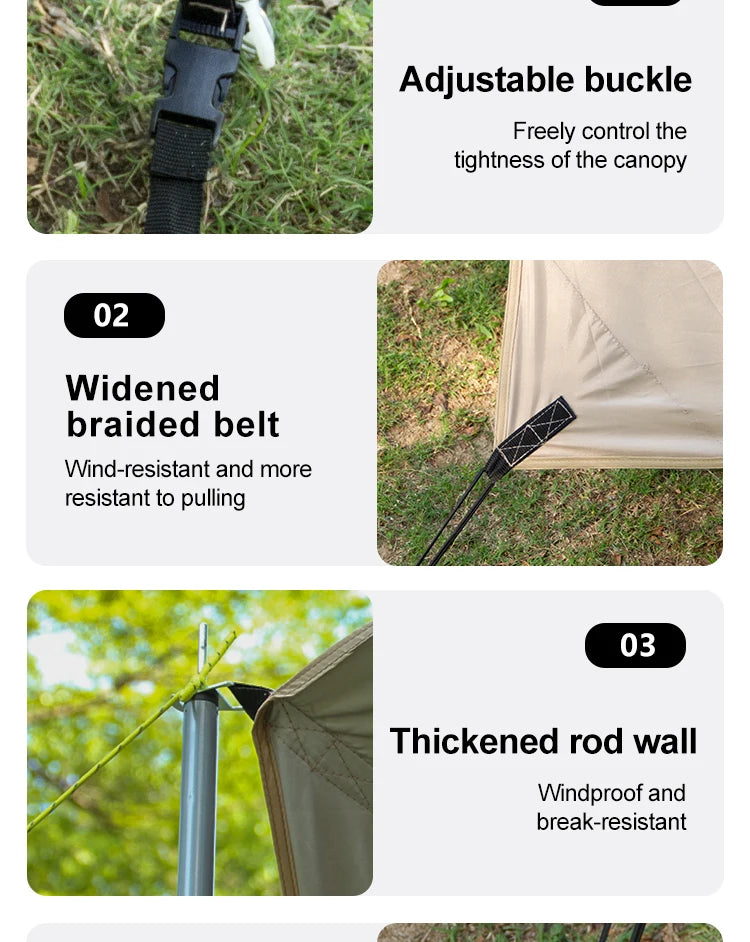 Portable Waterproof Car Awning Tent | UV Sun Shelter for Camping