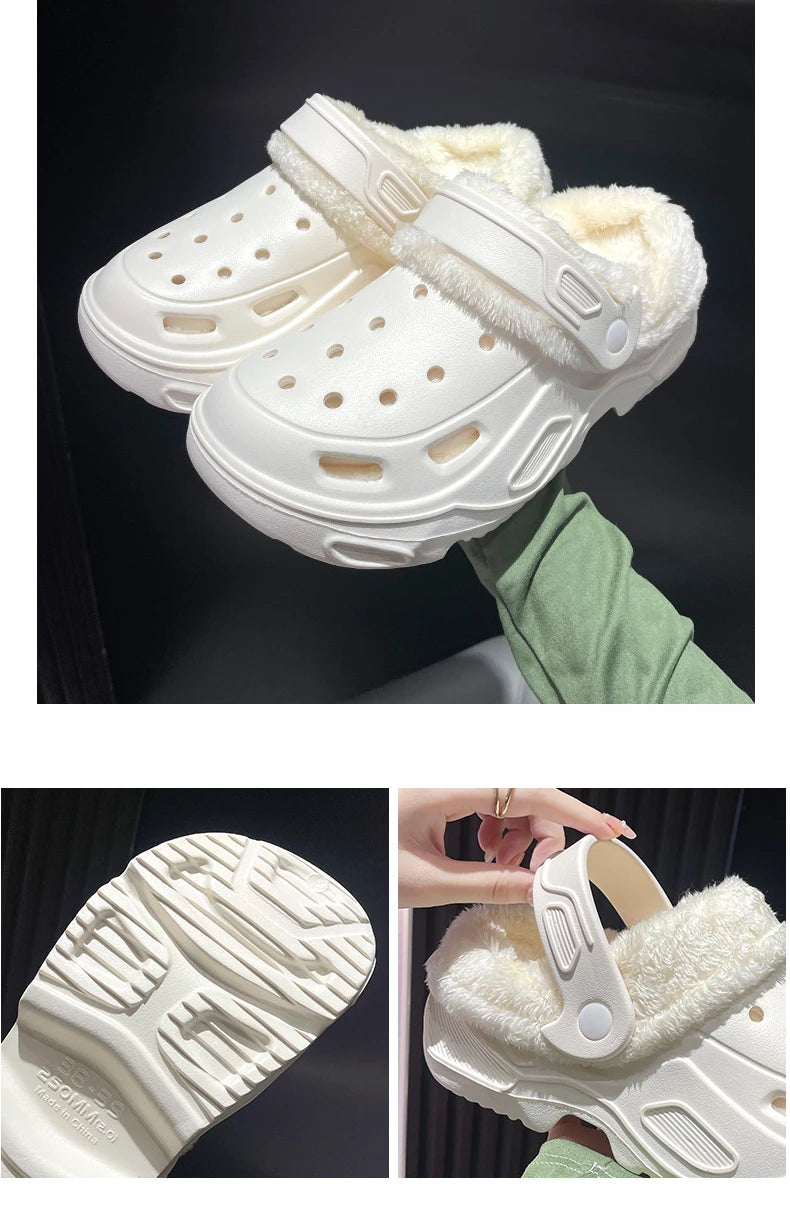 Women's Plush Corduroy Slippers | Cozy Warm Indoor Footwear