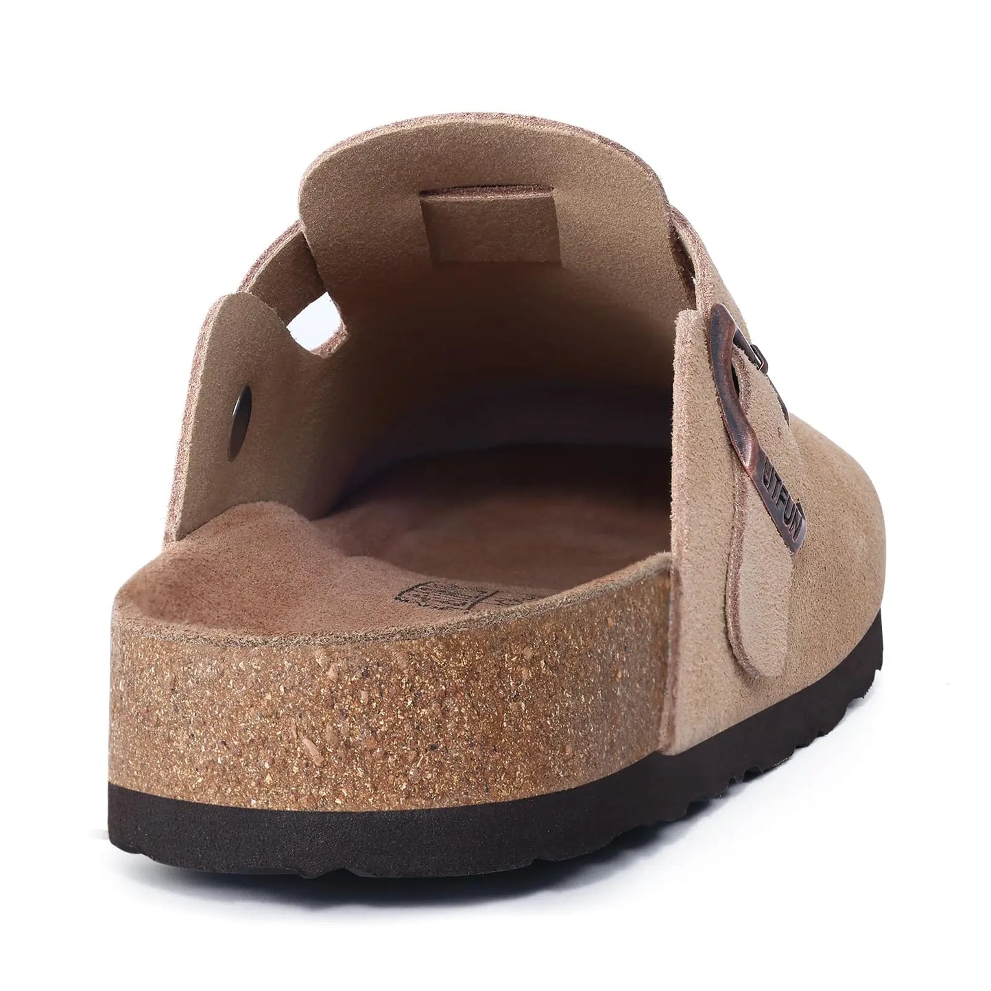 Women's Genuine Leather Clogs with Cork Footbed | Slip-On Comfort Slippers