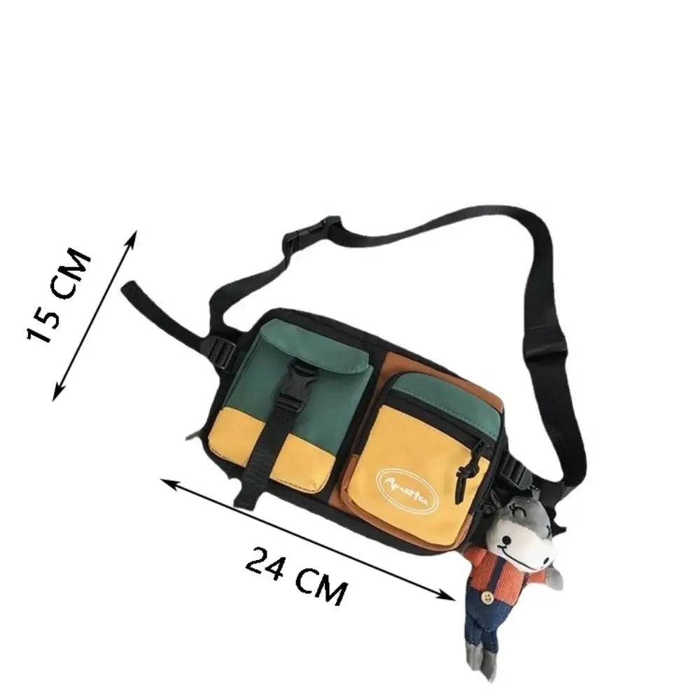 Multifunctional Nylon Chest Bag | Large Capacity Casual Sling Pack