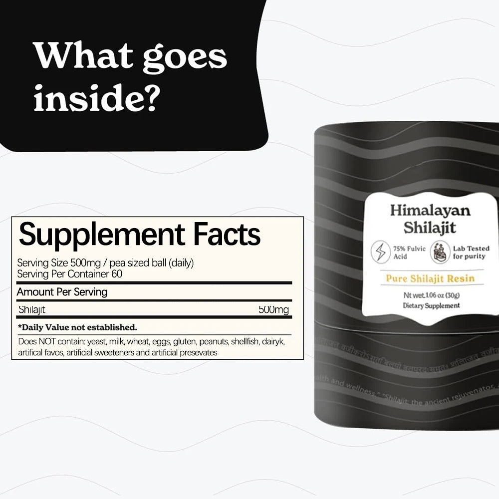 High Potency Pure Himalayan Shilajit Resin | Boost Stamina & Health