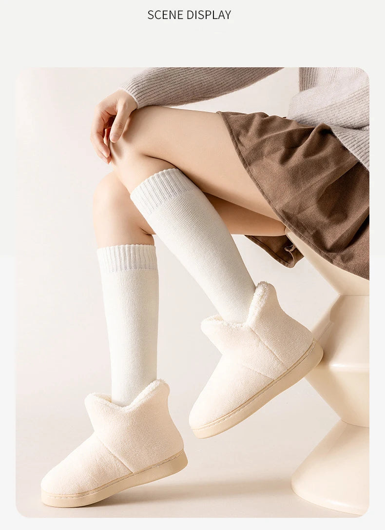 Women's Winter Warm Wool Knee Socks | Cozy & Stylish Footwear