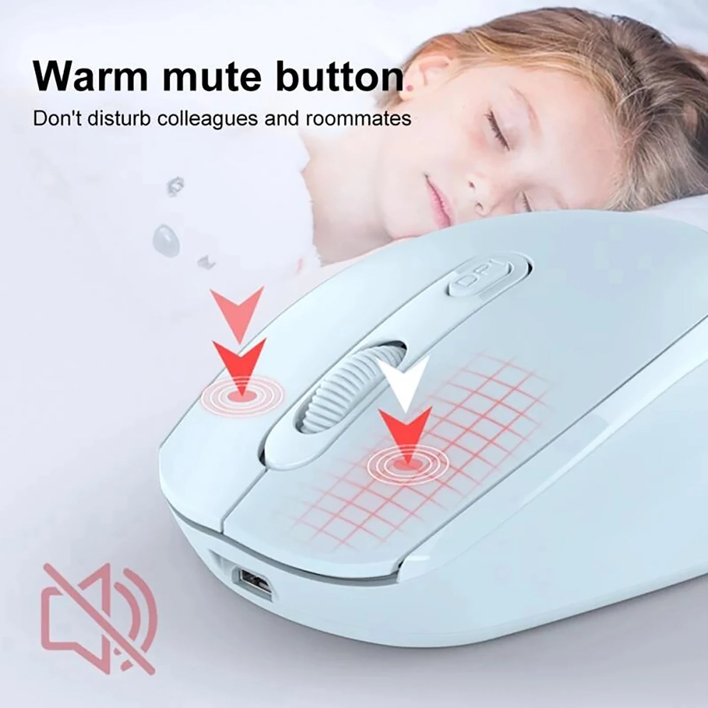 Ergonomic Wireless Silent Mouse | Rechargeable & Dual Mode