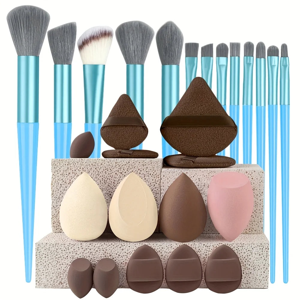 13-29 Piece Makeup Brush Set | Essential Professional Makeup Kit