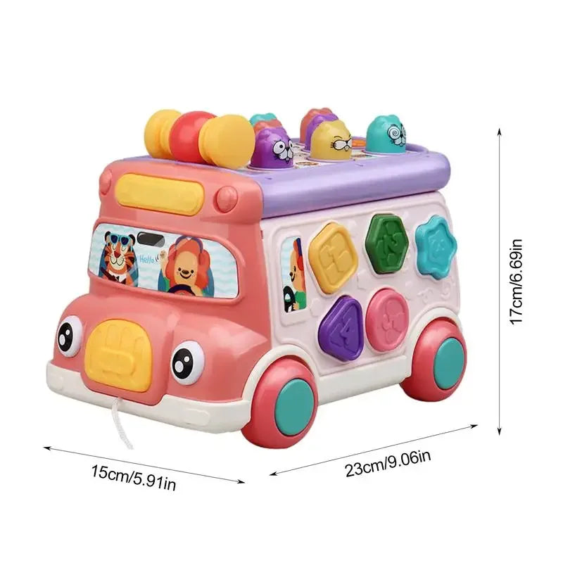 Musical Bus Toy with Geometric Block Set | Fun Educational Toy