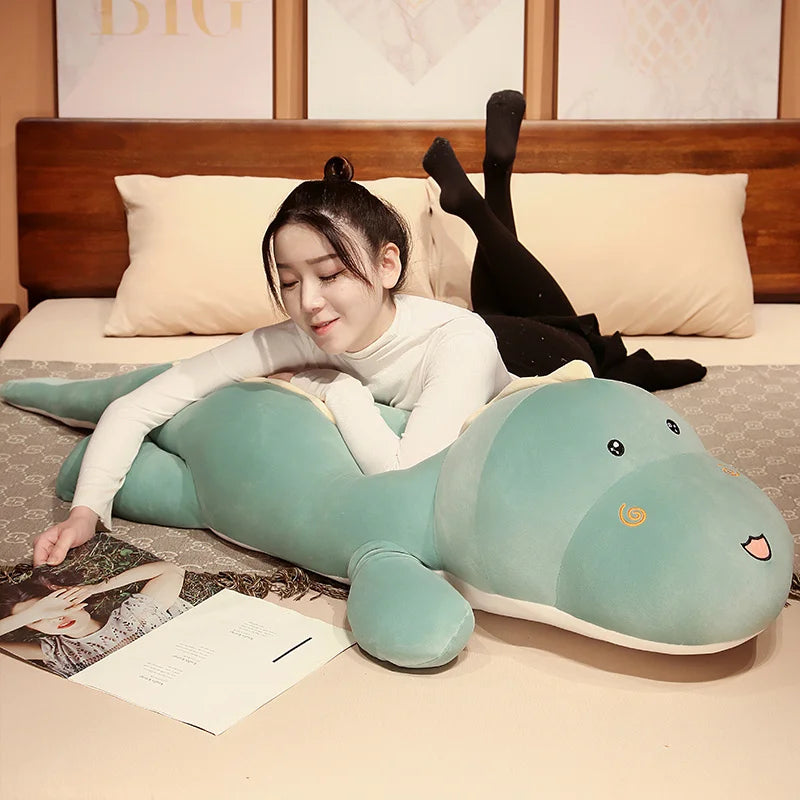 150cm Huggable Dinosaur Pillow | Soft Plush Toy for Kids