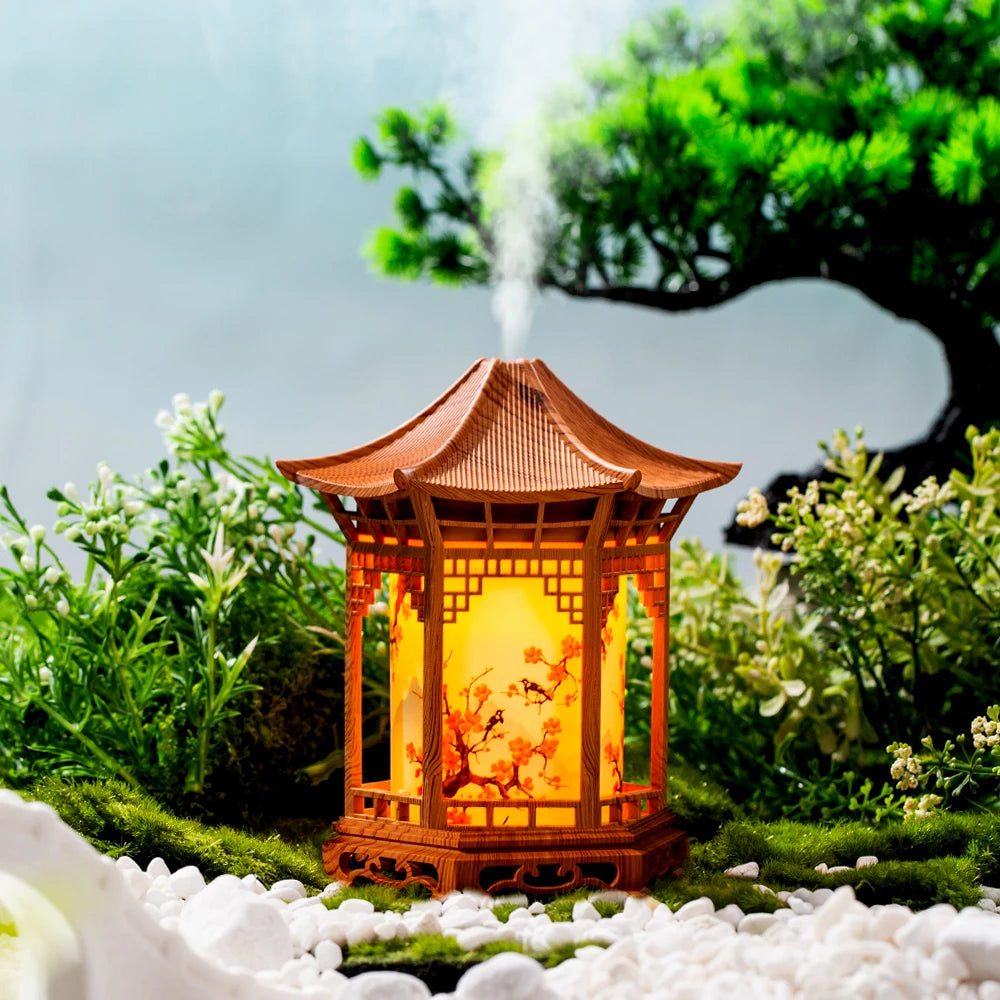 Unique Chinese Style Humidifier | Creative Night Light & Spray