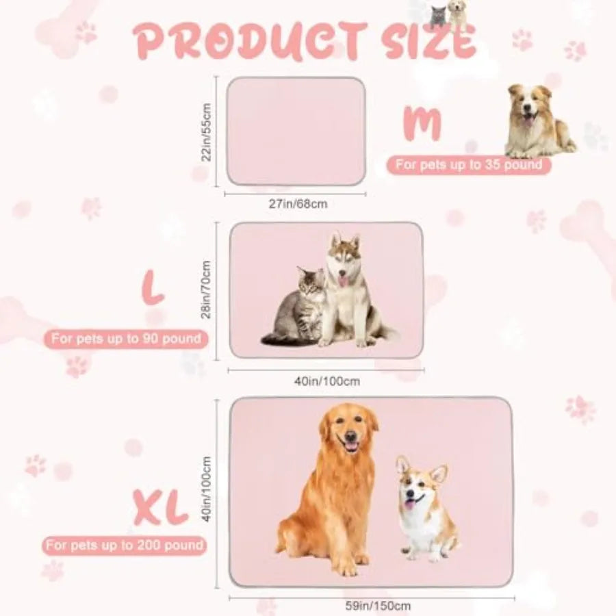 Washable Summer Dog Cooling Mat | Self-Cooling Ice Silk Pad