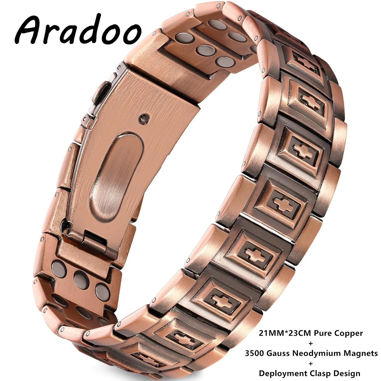 Magnetic Pure Copper Men's Bracelet | Stylish Health Benefits