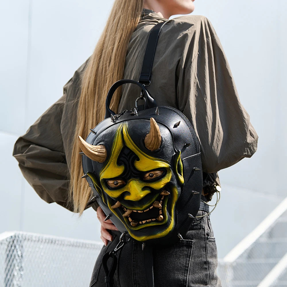 Personalized 3D Mask Shaped Backpack | Unique Fashion Statement Bag