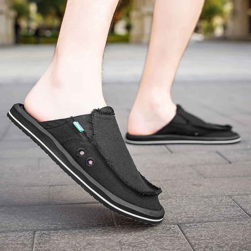 Men's Outdoor Summer Slippers | Breathable Slip-On Sandals