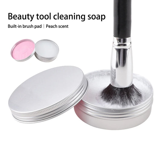 Honey Peach Silicone Makeup Brush Cleaner & Soap Pad | 2026 Essential
