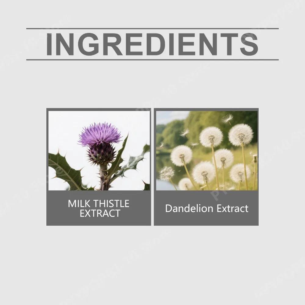 Docteat Milk Thistle Dandelion Softgels 1200mg 60 CT Supports Daily Wellness Natural Liver Metabolic Support Non-GMO