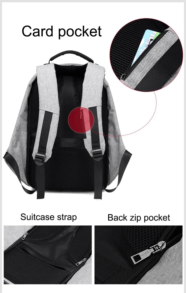 Waterproof Anti-Theft Backpack | Stylish Large Capacity Bag