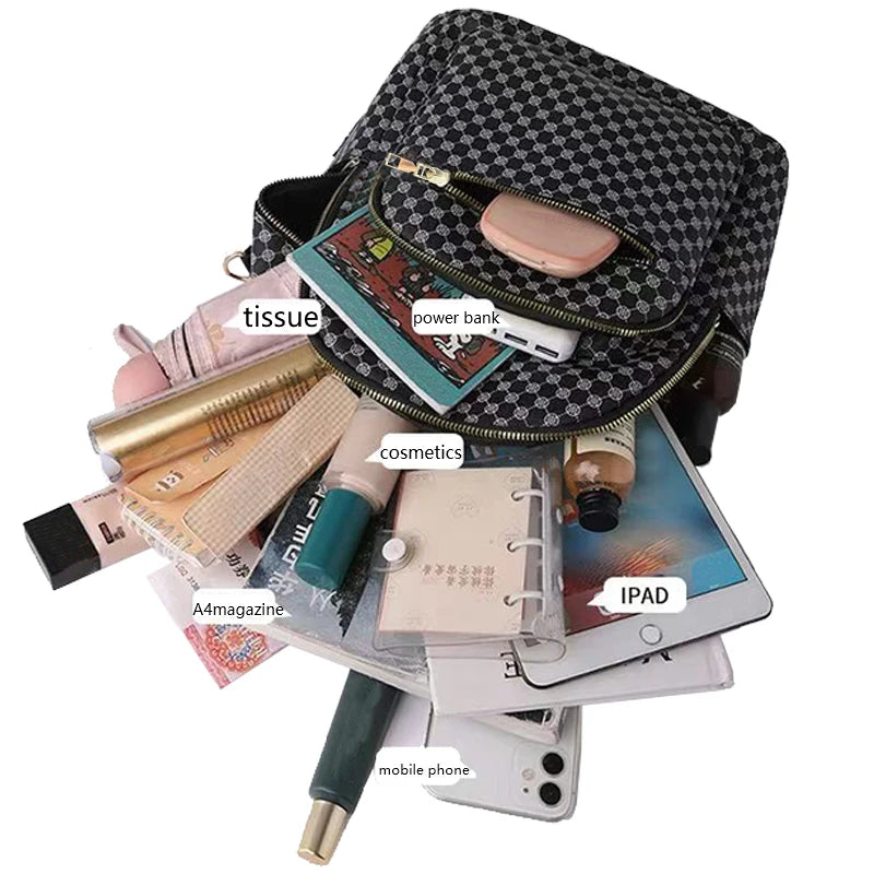 Multi-Color Patterned Casual Backpack | Stylish & Functional