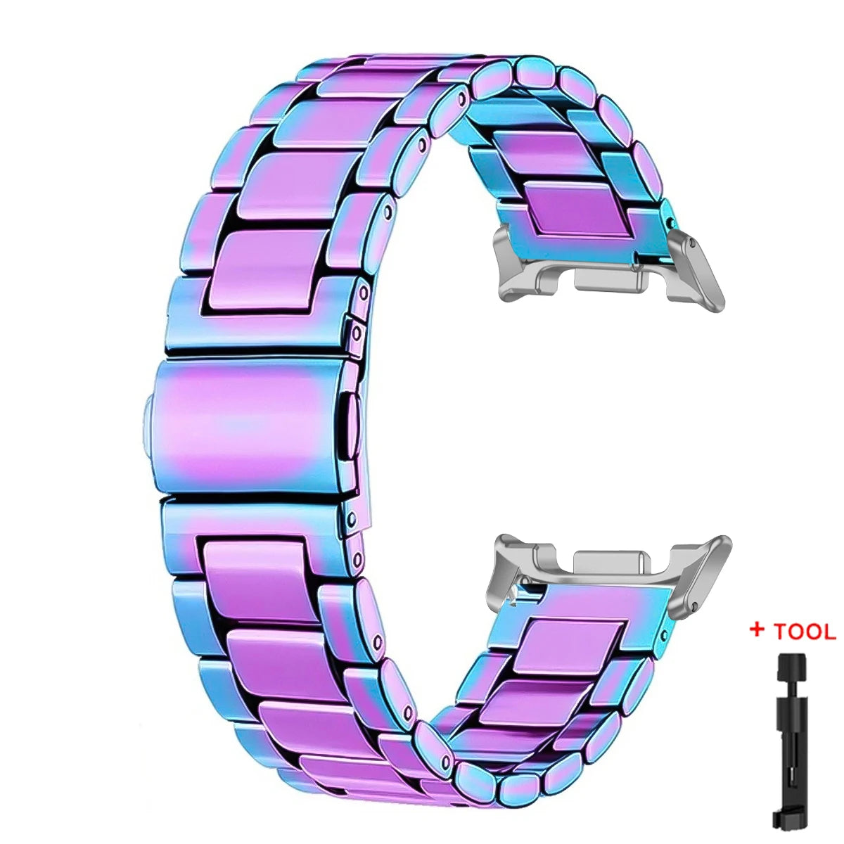 Premium Stainless Steel Watch Strap for Versatile Styles