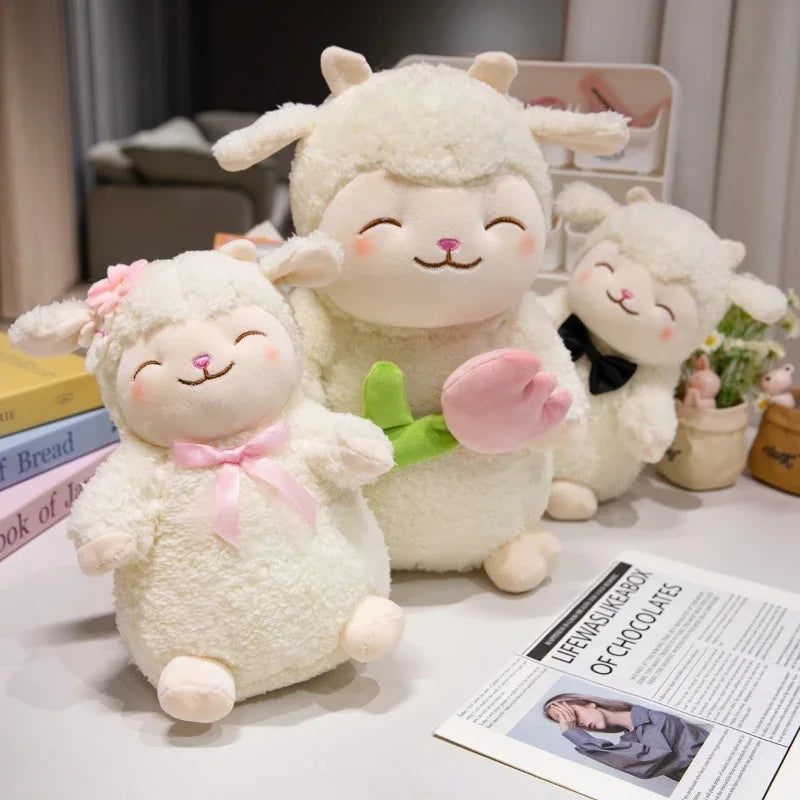 Cute Soft Sheep Plush Doll | Adorable Hugging Gift for Kids