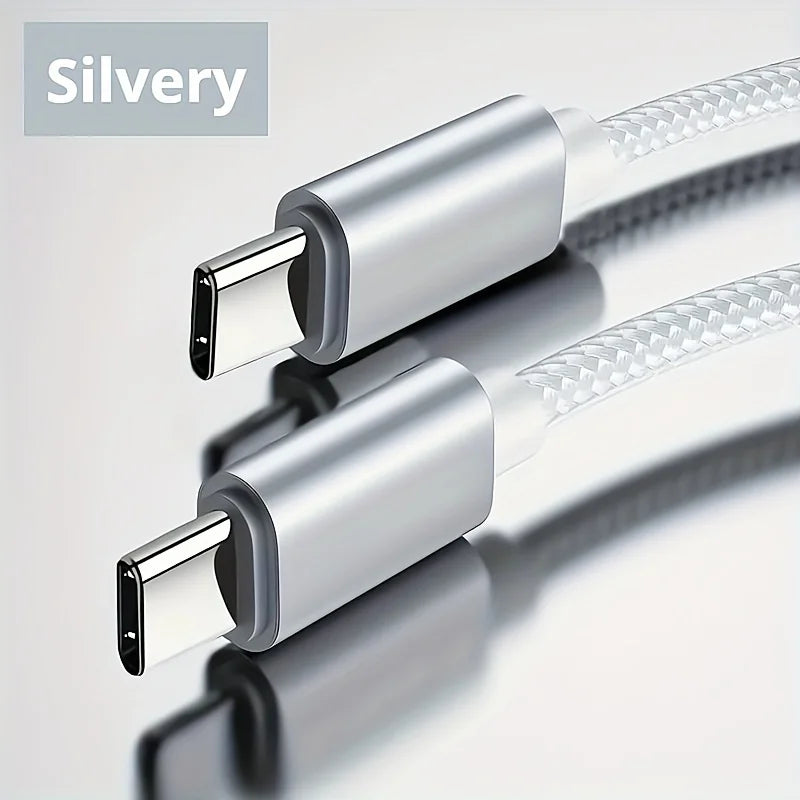 60W Quick Type C to Type C Fast Charging Data Cable