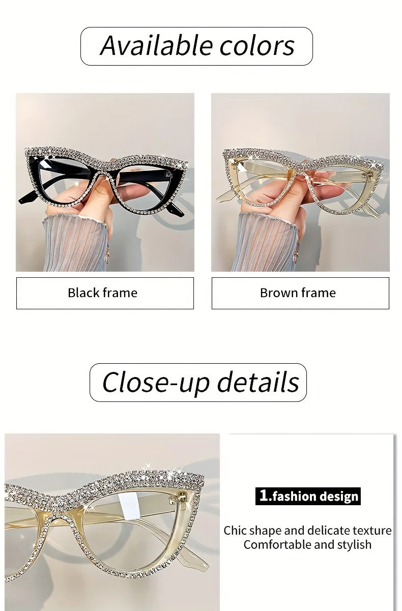 Elegant Cat Eye Reading Glasses | Blue Light Blocking Design