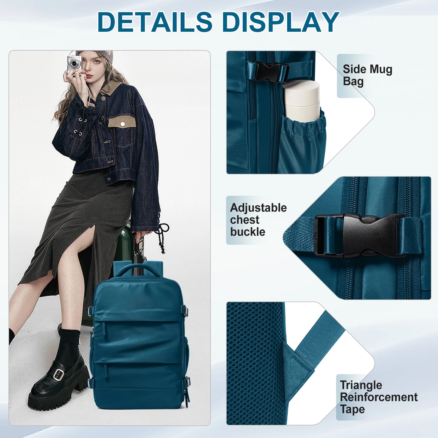 Stylish Travel Backpack for Women | Flight Approved Daypack