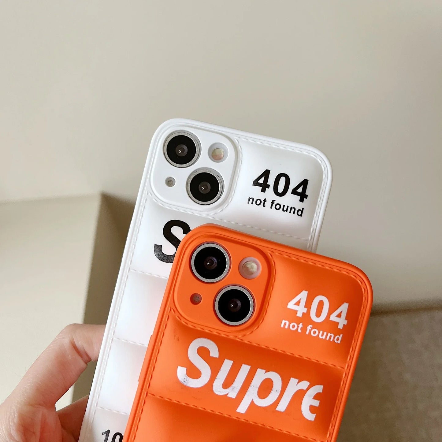 Cute Silicone Down Jacket Puffer Case for iPhone | Protective Cover
